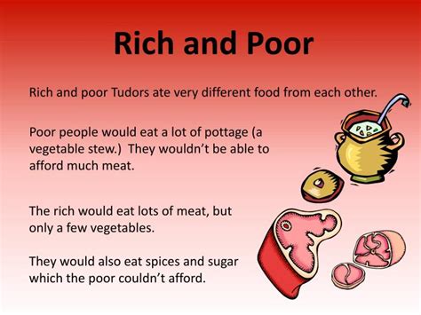 rich tudor food menu|tudor food rich vs poor.